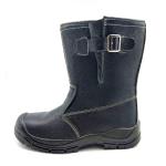 Steel Toe / Steel Plate Welding Safety Shoes Pure Leather High Ankle Shoes For