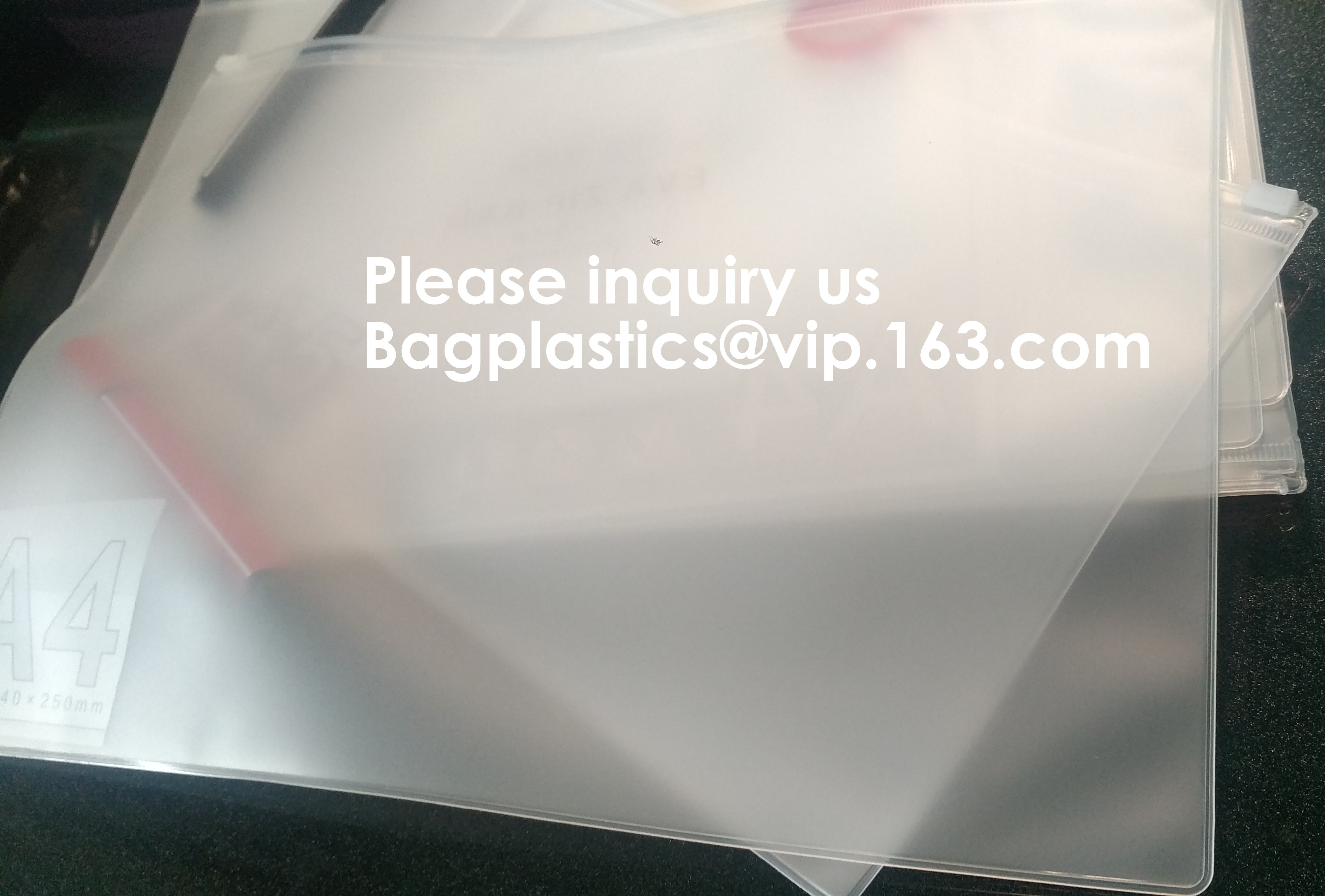 File Packing Bag With Zipper K Zipper File Bag PVC Document Plastic Bag,Zipper Pouch Zipper File Bags File Holders