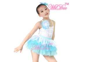 Quality Lovely Kids Dance Clothes Sequin Tulle Ballet Dance Costumes For Girls wholesale