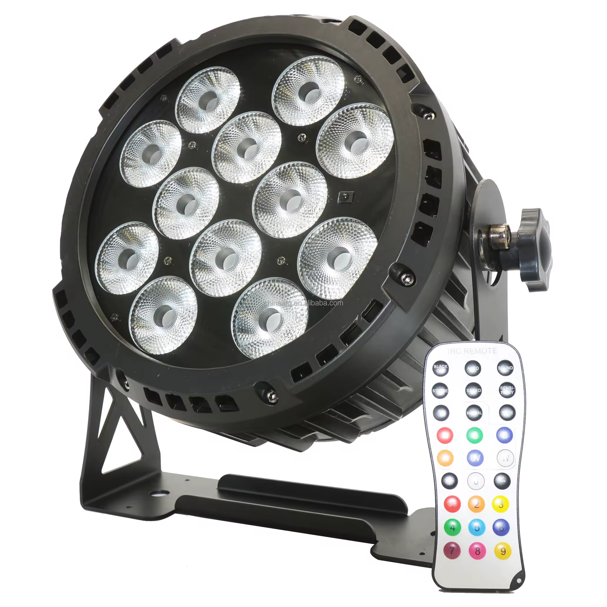12X10W 4in1 6in1 Battery Par Light RGBW UV DMX512 for DJ Club Wedding Bar Stage