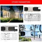 2 Bedroom Prefabricated Modular Houses Hotei Space-Saving Capsule Hotel