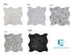 100Sqm PRIMERA Outdoor Garden Wall Tiles , Cobblestone Colorful Mosaic Glass