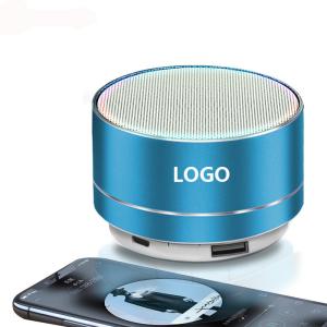 Quality Promotional Mini wireless bluetooth speaker 70*46mm Metal logo customized wholesale