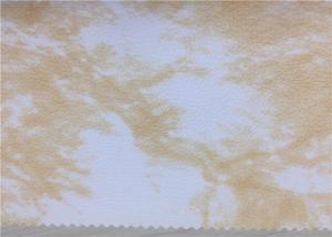 Quality White Printed Sofa Faux Leather Upholstery Fabric Hydrolysis Resistance wholesale