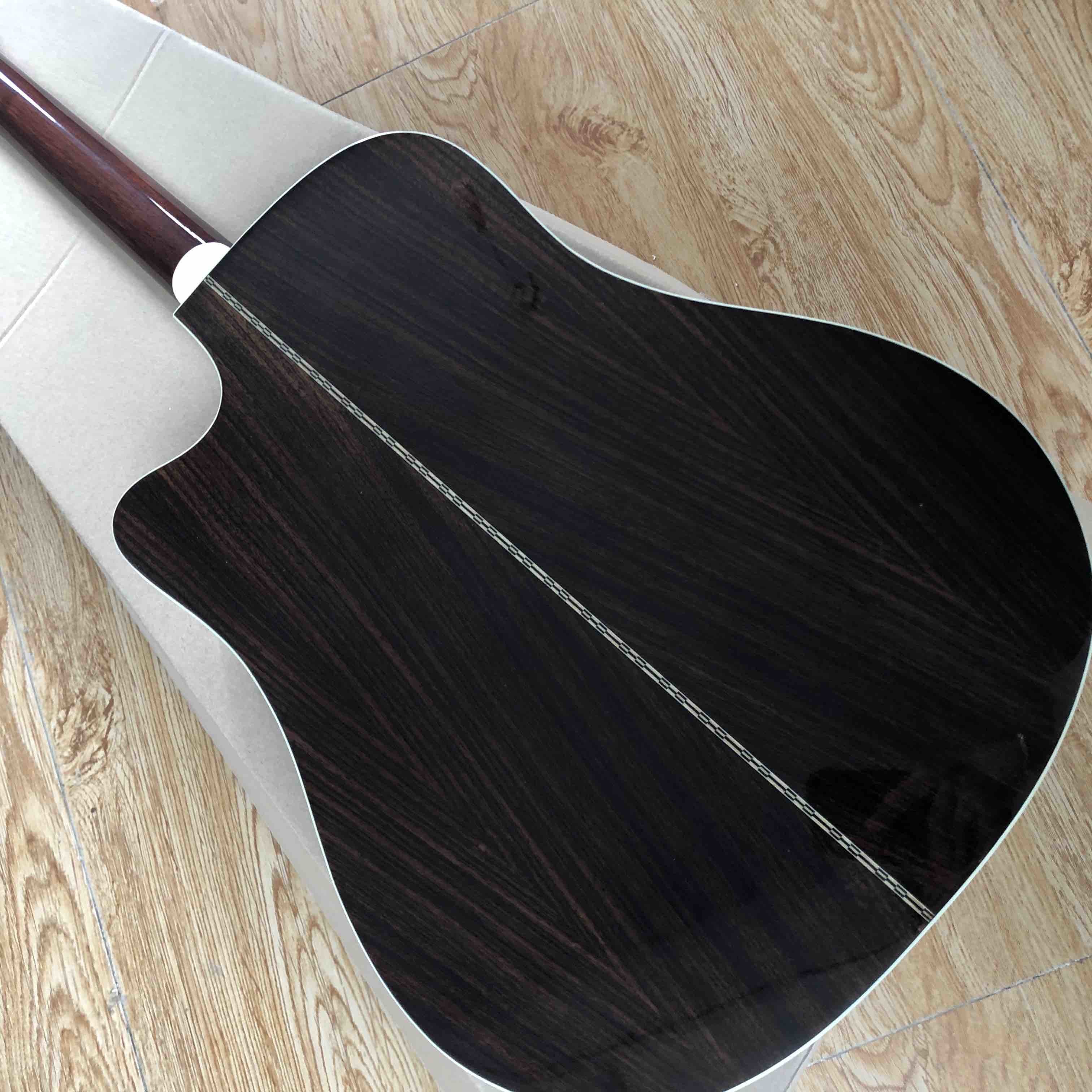 Custom Solid Spruce Top Songwriter Studio Deluxe Electric Acoustic Guitar