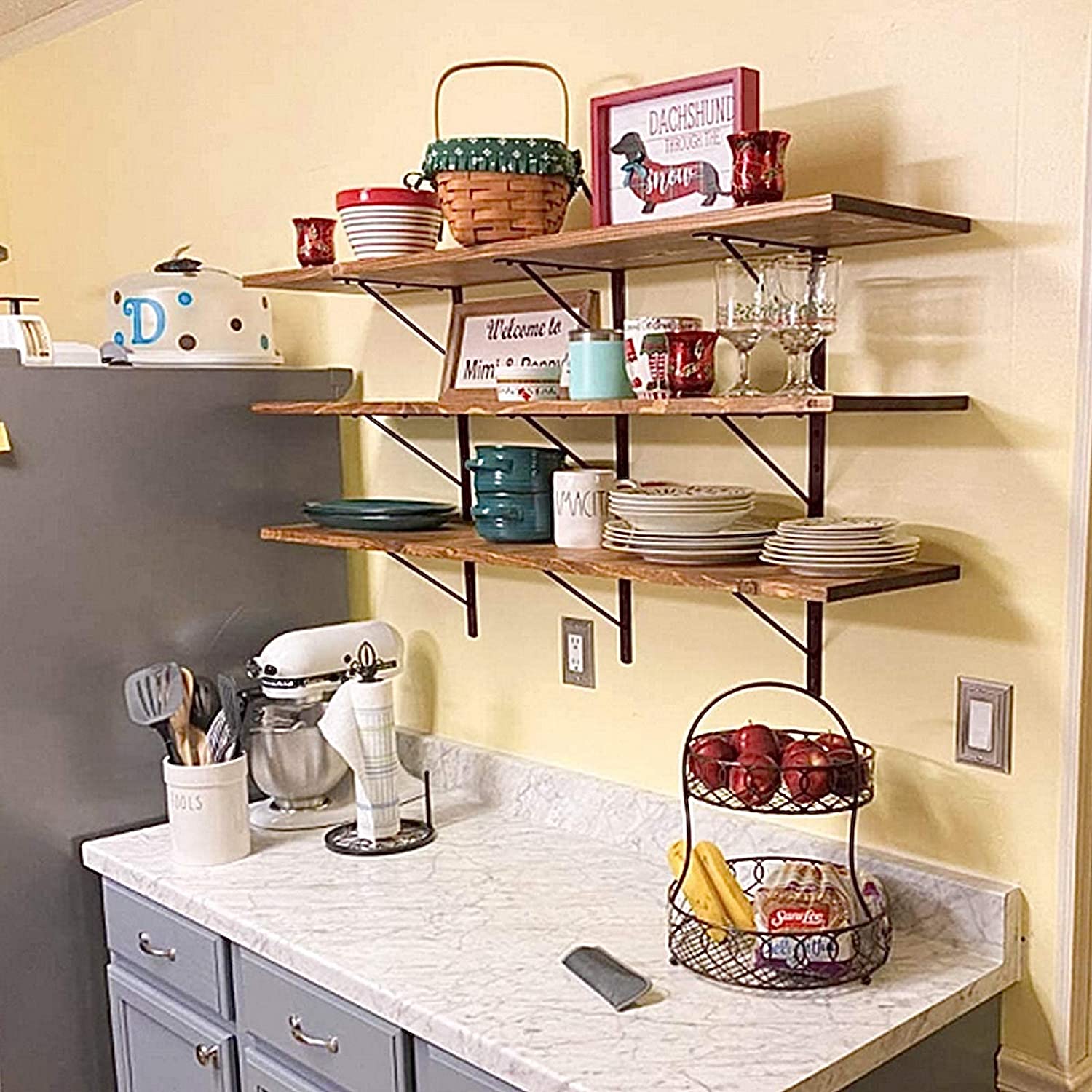 Nonstandard Bending L Shape 150mm Book Shelf Bracket for Floating Shelves Corner Brace