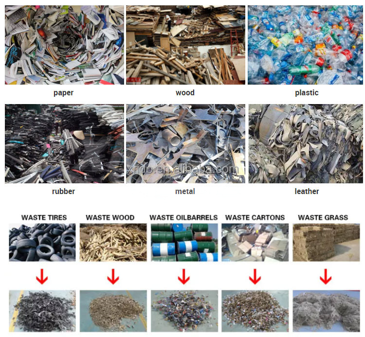 300-22000Kg/H Scrap Metal Crusher Machine Car Radiator Metal Shredder Machine