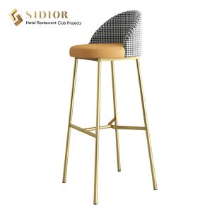 Quality SGS Metal Steel Base Contemporary Bar Chairs wholesale