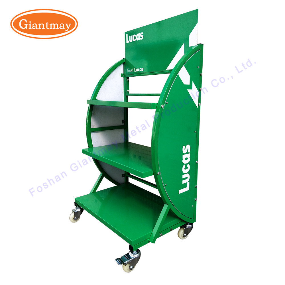 Metal Car Shop Storage Rack Electric Ebike Battery Stand