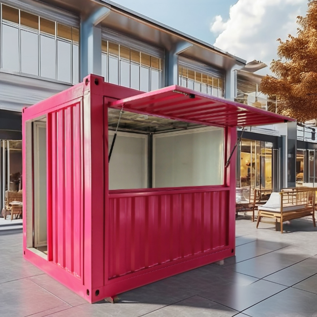 10FT Mini Pop-up Container House for Coffee Shop Bar Fast-Food Restaurant Convenience Store Kiosk or Booth Window material