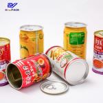 Round Metal Tin Canisters Empty 330ml Tinplate Food Packaging Metal Tins For