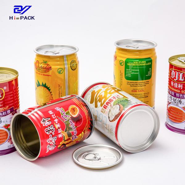 Round Metal Tin Canisters Empty 330ml Tinplate Food Packaging Metal Tins For