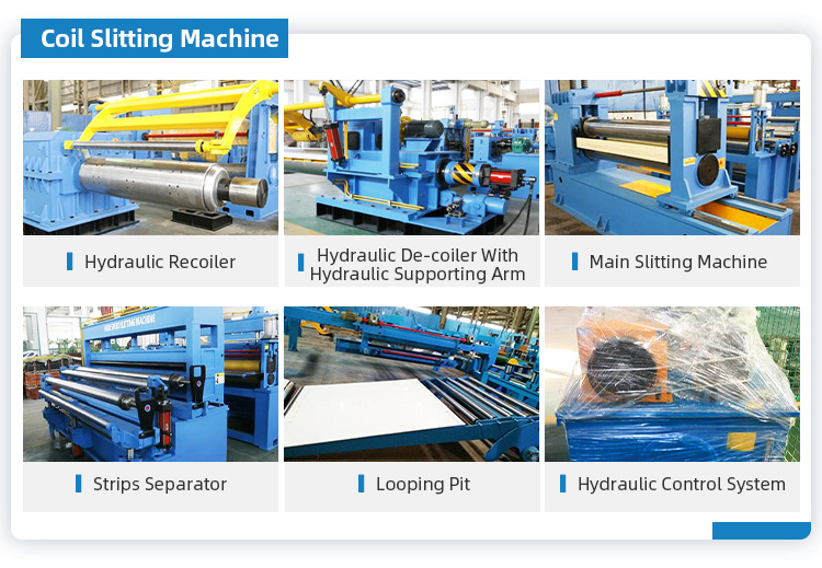 Slitting And Cut To Length Lines Precise Metal HR Coil Cutting Machine
