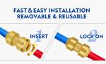 Hot Cold Water Pex Push Fittings Lead Free Quick Connect Brass Fittings PN10