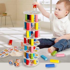 Quality 54pcs Nontoxic Wooden Stacked High Board Games wholesale