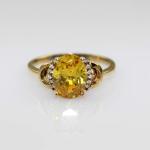 Rose Gold Plated Jewelry 7x9mm Oval Pink Cubic Zircon Silver Ring(R243)