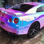 Holographic Laser PET Vinyl Film Waterproof Chrome Car Wrapping