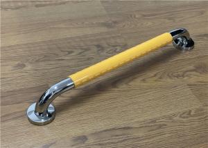 Quality Stain Steel Yellow Plastic 800mm 150kg Disabled Wall Handles Disabled Grab Rail wholesale