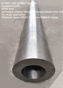 Quality Martensitic precipitation Hardening stainless steel 17-4PH, SUS630 / S17400 thick wall thickness forged tube wholesale