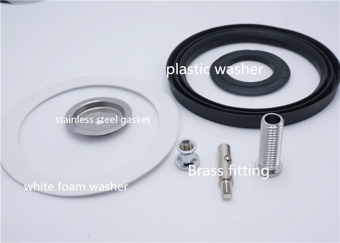 Circel Stlye Kitchen Sink Strainer Set OD 107 Mm 0.4 - 0.6mm Thickness