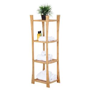 Quality bamboo shelf unit bathroom towel shelf wholesale