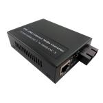 10Mbps 100Mbps 1000Mbps Fiber Media Converter 3W Power Consumption