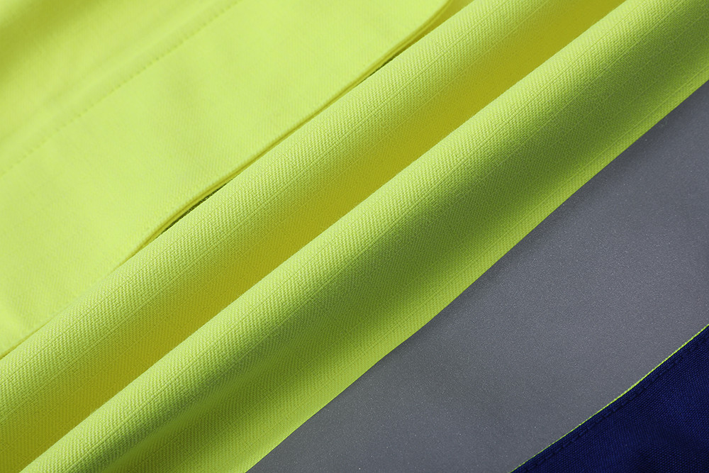 Hivis Yellow Rich Modacrylic Fire Proof Rain Wear Electric Preventing Jacket