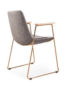 Quality Leisure Soft PU 55cm Contemporary Metal Dining Chairs wholesale