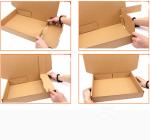 Fold Up Corrugated PMS Clothing Gift Box Custom Logo Mailer Shipping
