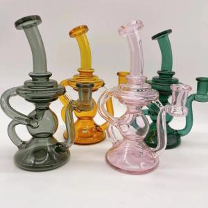 Quality Bubbler 8&quot; Glass Water Bongs Hookah Tobacco 14mm Glass Bowl wholesale