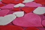 Flower carved Vivid Design Handtufted Acrylic Carpet