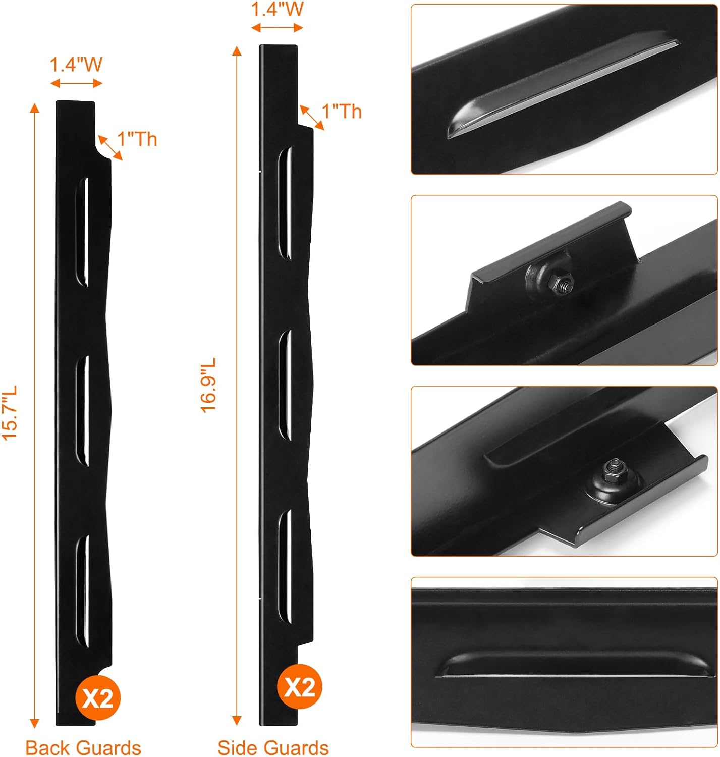 Power Coated Magnetic Wind Guards Hood and Side Shelf for Blackstone Griddle Themes
