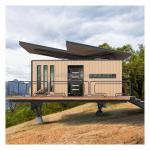 Galvanized Steel Square Tubes Prefabricated Modular Cabin Wooden Garden Sunlight