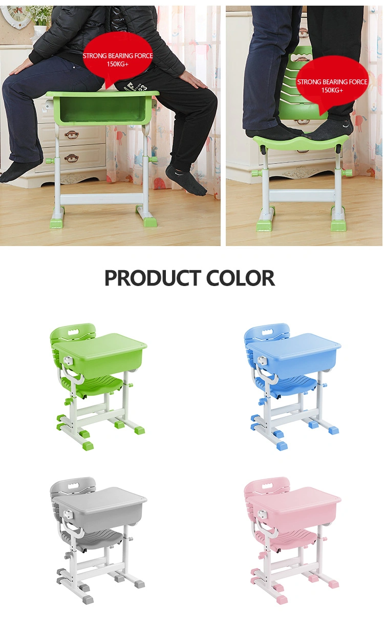 Children/Kids Plastic Desk and Chair Set for School Study ISO9001 ISO14001 Certified