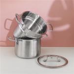 Stainless Steel Kitchen Soup Pots For Home Customized Logo
