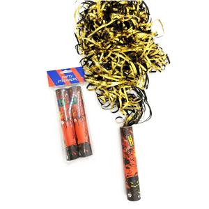 Quality OEM ODM Available 2pcs Black Gold Metallic Confetti Cannon wholesale