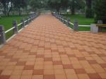 Less Than 6% Water Absorption Rate Brown Porous Permeable Brick Gravel Paving