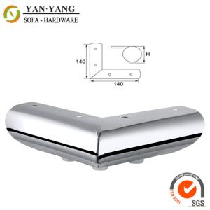 Quality 80mm high durable furniture parts trumped chrome sofa feet SL-083 wholesale