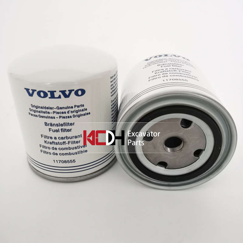 Excavator Engine Parts 11708555 Diesel Fuel Filter Element For EC240B
