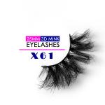 Private Label 25MM Mink Lashes Cusotmized Logo Comfortable Wearing