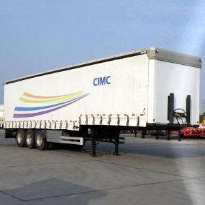 Quality 50T Payload Curtain Tarp 12m Dry Van Semi Trailer wholesale