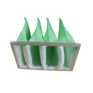 Quality Aluminum Alloy Frame 65% AHU Bag Filter HVAC Low Wind Speed wholesale
