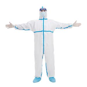 Quality Odorless Medical Protective Clothing Microporous Disposable Coverall With Hood wholesale
