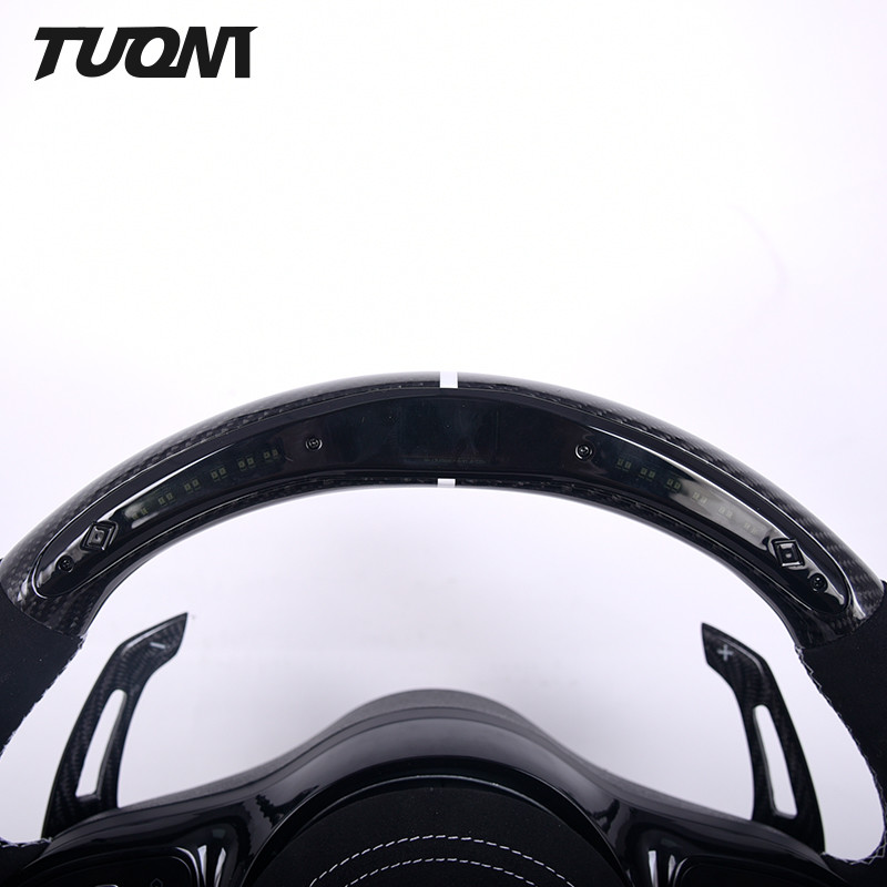 High Glossy Carbon Fiber Mercedes Benz Steering Wheel Custom