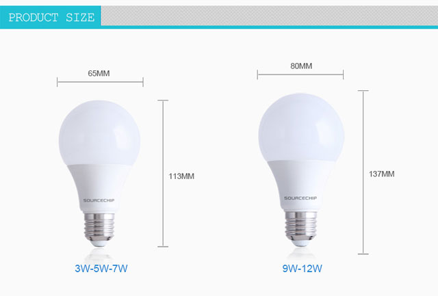 High efficiency 12w smart LED Bulb factory