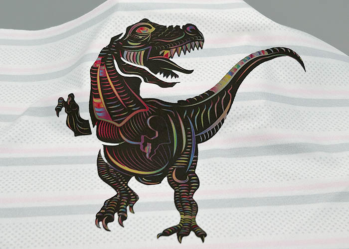 Custom Magic Color Heat Transfer Clothing Labels Falt Said Logo