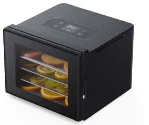 Quality Black Four Tier 1100W Electric Food Dehydrator With Transparent Door wholesale