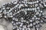 Fashion beaded trim beaded patch embroidery lace with beads