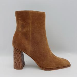 Quality Stylish Square Toe Leather Ankle Boots ODM OEM Ladies Suede Ankle Boots wholesale