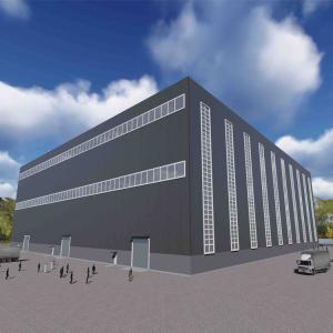 Quality Large Space Pre Engineered Aircraft Hangars , Steel Hangars Garages wholesale